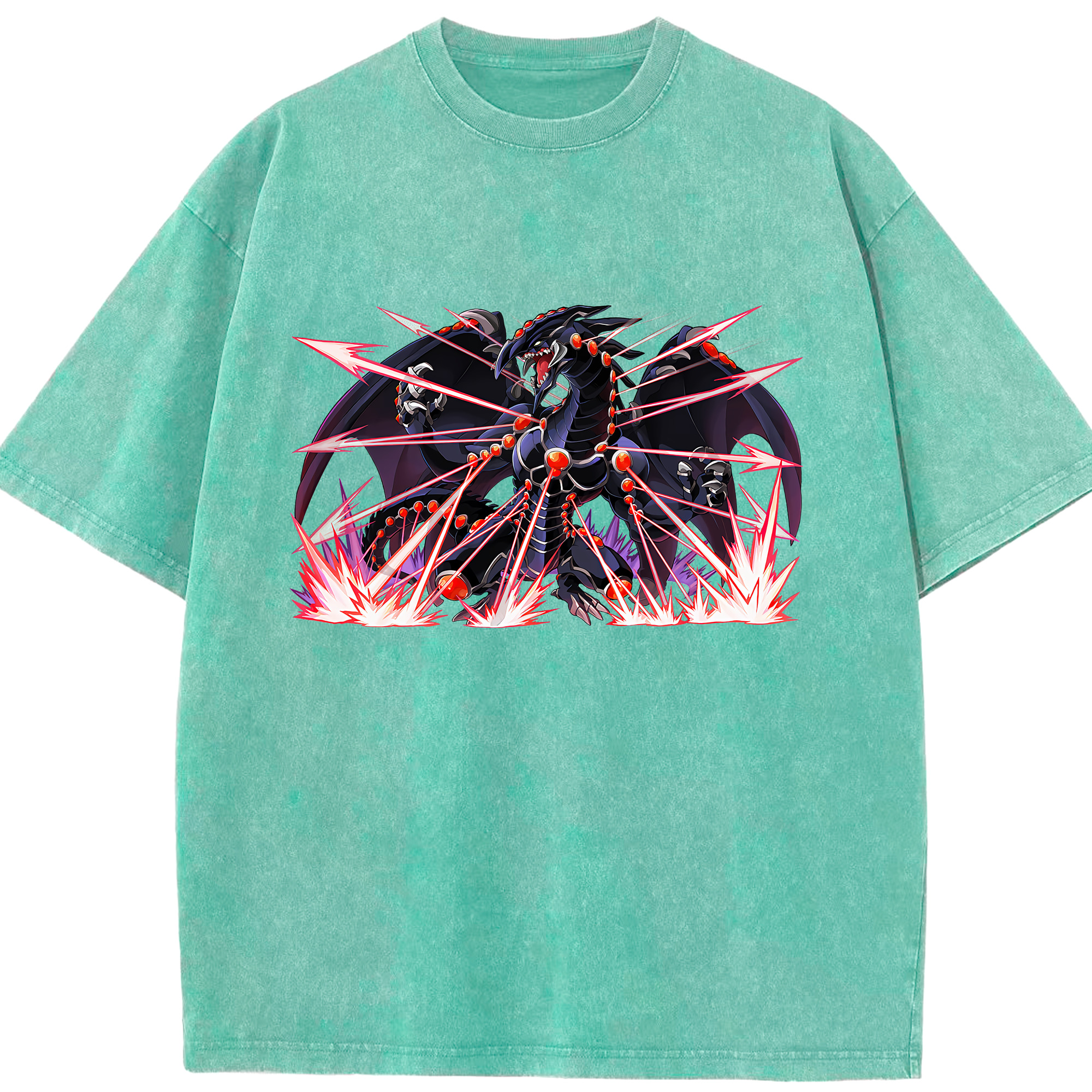 （画像用） 遊☆戯☆王 Yu-Gi-Oh! 綿100% ヴィンテージ風 半袖Tシャツ（フロントプリント）